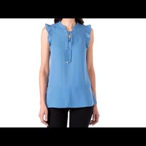 Michael Kors Ruffle Sleeve blue berry